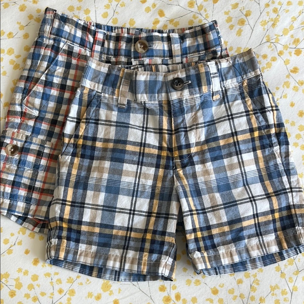 2 pairs Janie and Jack Baby Shorts- 6 mo. Like new